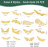 PH PandaHall 160 pcs 8 Styles Angel Wing Charms, Tibetan Style Alloy Wing Spacer Beads for Earring Bracelet Pendants Necklace Jewelry DIY Craft Ma...