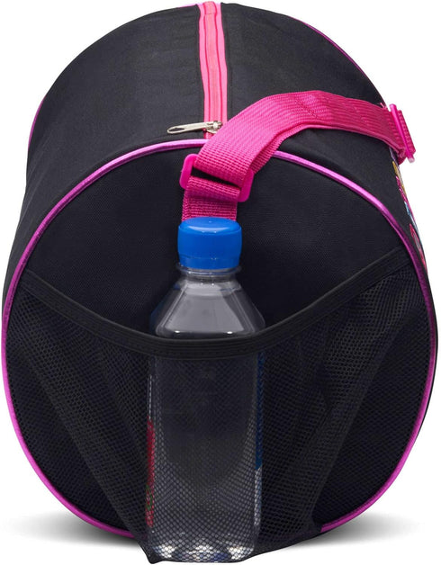 Dance Duffle Bag for Girls, Water-resistant Kids Travel Bag with Adjustable Carry On and Handy Pouch, Dance Accessories For Girls -Black One Size...