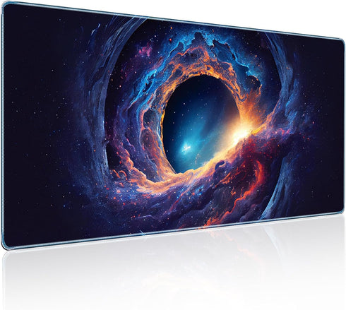 Large Gaming Mouse Pad, Technological Nebula Style Professional Gaming Mousepad, Non-Slip Waterproof Rubber Base Mouse Pad for Gaming & Office & H...