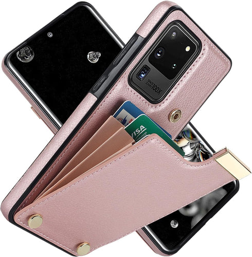 Asuwish Phone Case for Samsung Galaxy S20 Ultra 5G Wallet Cover with Tempered Glass Screen Protector and Leather Purse Credit Card Holder Slot Cel...