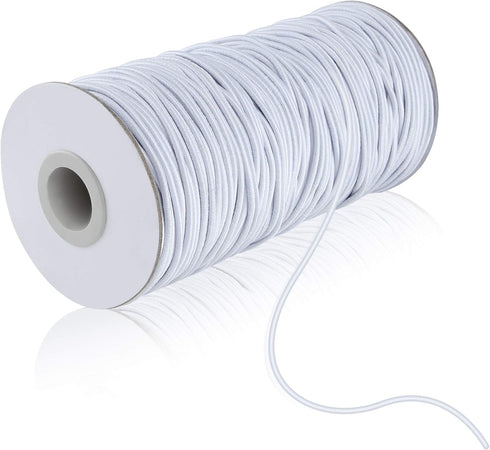 Stretchy Bracelet String 1 Roll 2mm Elastic Cord Sturdy Elastic Beading Cord 100 Yards Stretchy String for Bracelet Jewelry Making Necklaces Beadi...