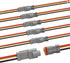 Newdeli Deutsch 3 Pin Connector Kit Waterproof Electrical Connector 16 AWG Male and Female Automotive Wire Connectors for Car Truck Boat, Dt Conne...