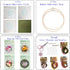 Bonroy 4 Sets Embroidery Kit for Beginners,Embroidery Kit for Art Craft Handy Sewing Include Embroidery Clothes with Pattern,Embroidery Hoops, Ins...