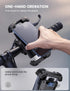 Lamicall Motorcycle Phone Mount, Bike Holder - Upgrade Adjustable Cell Holder, Bicycle Scooter Handlebar Cradle Clip for iPhone 15 Pro Max/Plus, 1...