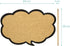 Navaris Cork Board Bulletin Board - Thought Bubble Design 11 x 17 in, includes 5 Pins - Message Noticeboard Memo Shape Display Pinboard...