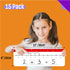 15 PCS Number Line Dry Erase Boards, Double Sided Writable and Erasable Board-0-10 on One side & 0-20 on Other Side Math White Board for Kids, Stu...