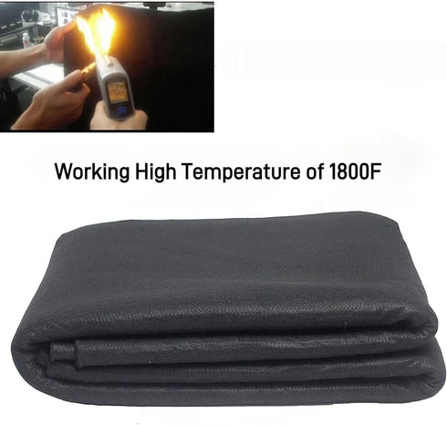 12"X12"X1/5'' Heat Shield Thermal Barrier Blanket Insulation Reflective Material High Temp Protection Carbon Felt for Stove Welders, Stuff for DIY...