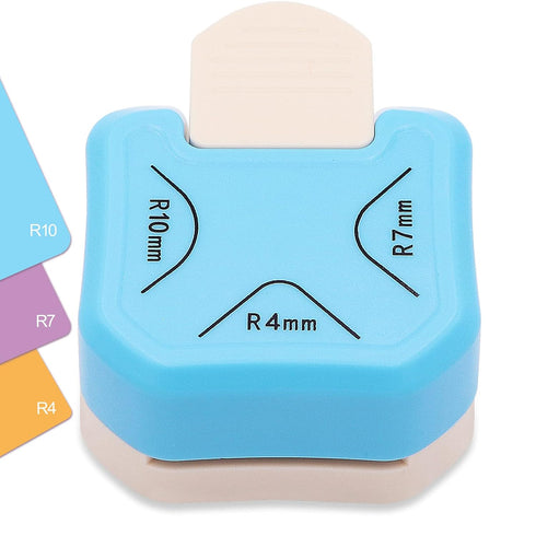 Jeemiter 3 in 1 Corner Rounder Punch - Hole Punch 4mm 7mm 10mm 3-Way Corner Cutter for Paper Craft, DIY Projects, Photo Cutter, Card Making and Sc...
