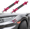 TOMALL 2 Pcs 45mm Car Adjustable Front/Rear Bumper Lip Splitter Support Strut Rod Carbon Fiber Red Universal Auto Bumper Fasteners Lever (Carbon F...