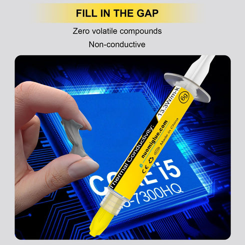 JLJ Thermal Paste, 6g CPU Paste Thermal Compound Paste Heatsink for IC/Processor/CPU/All Coolers, Carbon Based High Performance, Thermal Interface...
