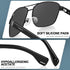 CARFIA Classic Metal Mens Sunglasses - Polarized Sunglasses UV Protection Acetate Arms CA5397...