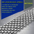 55ft Ball Bead Chain, 3.5mm Stainless Steel Ball Chain with 100 Pieces Connectors Clasps, Bulk Necklace Chains for Jewelry Making Supplies DIY Cra...