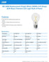 Feit Electric LED Clear A19 Medium Base Light Bulb - 40W Equivalent - 15 Year Life - 450 Lumen - 3000K Bright White - Dimmable | 4-Pack...