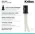 Kraus KAG-1MB Dishwasher Air Gap, Matte Black