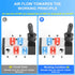 TAILONZ PNEUMATIC 1/4"NPT 5 Way 2 Position Air Hand Lever Operated Valve Pneumatic Solenoid Valve Manual Control Push-Pull 4H210-08...