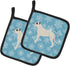 Caroline's Treasures BB3567PTHD Winter Snowflake Dogo Argentino Pair of Pot Holders Kitchen Heat Resistant Pot Holders Sets Oven Hot Pads for Cook...