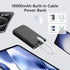 imuto Graffiti Style Portable Charger with Built-in Lightning Cable,22.5W Fast Charging 10000mAh Power Bank LED Display,Travel Essentials,Battery ...