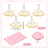 Prasacco Nail Stand for Press On, Nail Holder for Painting Nails Nails Display Practice Art Magnetic Nails Stand Acrylic Nail Art with 30 pcs Reus...