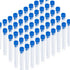 Teenitor 50 Pack Clear Plastic Test Tubes with Blue Caps, 13×78mm, Great for Halloween Party...