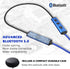 Ear Plugs Bluetooth Headphones for Work, Neckband Wireless Earbuds, Noise Reduction in-Ear Earphones with Mic and Controls, Waterproof Earbuds wit...