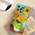 Compatible with iPhone 14 Pro Max,Yellow Floral Sunflowers Van Gogh Art Aesthetic Design Phone Case,TPU Shockproof Waterproof Antishock Phone Prot...