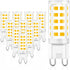 GOLSPARK 10 Pack G9 LED Bulbs 4W 5000k Daylight White, G9 40W Halogen Replacement Light Bulbs, AC120V G9 Bi-pin Base T4 LED Bulbs for Chandelier W...