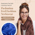Plum Feathers Premium Solid Color and Metallic Fashion Scarf, Womens Pashmina Shawl Wrap with Fringes...