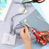 Scissors Set of 3-Pack, 8" Scissors All Purpose Comfort-Grip Handles Sharp Scissors for Office Home School Craft Sewing Fabric Supplies, High/Midd...