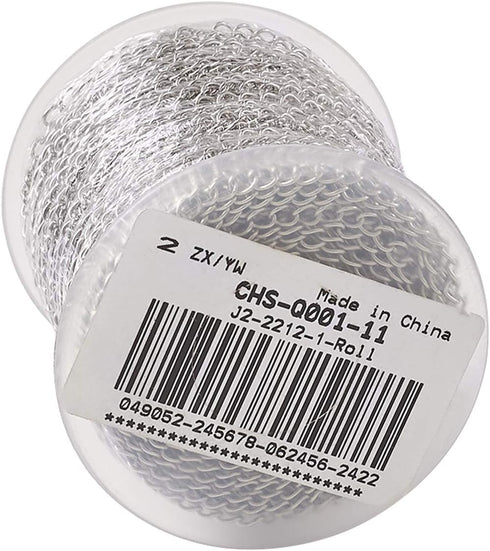 Pandahall 82 Feet/25M Soldered 304 Stainless Steel Curb Chains 4x3x0.6mm Stainless Steel Color Plated for Jewelry Making...