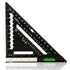 Beslands 7 inch Rafter Square with Level, Aluminum Metal Triangle Ruler Carpenter Square Woodworking Layout Tool Aluminum Triangle Tool Stainless ...