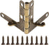 20pcs Hinge Hardware Accessories , 90°Angle Support Spring Hinge for Small Jewelry, Wine Case, Watch Box , Wooden Lid(Dark_Bronze)...