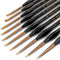 Professional Miniature Paint Brushes - Paint Brush Set of 10 Detail Paint Brushes - for Fine & Art Painting - w/Comfortable Grip Handles - Perfect...