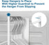 Magnetic Hanger Organizer Stacker,Clothes Hanger Storage Rack,Hanger Holder for Closet Laundry Room Washing Machine,White...