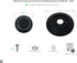 Cookware Universal Replacement Lid Knob – Heat Resistant, Bakelite Kitchen Pot Lid Handle, Black w/Silver Lining (1)...
