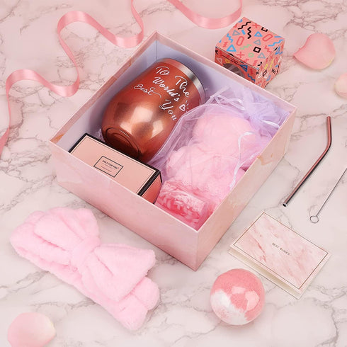 Birthday Gifts for Women,Relaxing Spa Gift for Women,Unique Happy Birthday Bath Set Gift Box for Her Mom Sister Best Friend,Mothers Day Gifts for ...