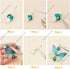 SUNNYCLUE 1 Box DIY 10 Pairs Butterfly Charms Fabric Butterflies Wing Charm Fairy Themed Earring Making Kit Moon Crescent 3D Mushroom Charm Fairy ...