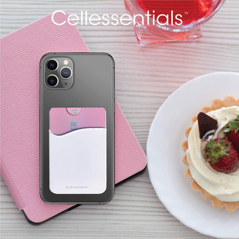 USA Merchant Redesigned Card Holder - Silicone Stick on Cell Phone Wallet with Pocket for Credit Card ID Business Card - iPhone Android & Smartpho...