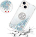 CCSmall Glitter Clear Sparkly Bling Case for Apple iPhone 15, Flowing Liquid Quicksand Cover with Diamond Ring Holder Case for iPhone 15 LSZ Silve...