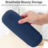 Travel Makeup Brush Holder,Silicon Portable Cosmetic Face Brushes Holder with Built-in Brush Cleaner,Upgrade Travel Essentials Makeup Brush Case,M...