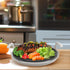 Microwave cool plate and spillover caddy with handles. For bowls, plates and microwave meals. BPA free...