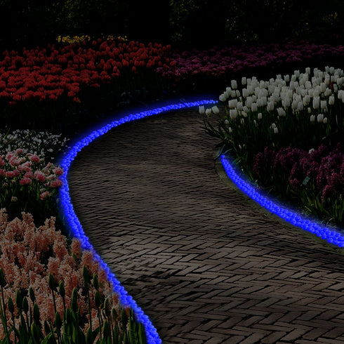 Glow in The Dark Pebbles for Outdoor Decor, Garden Lawn Yard, Aquarium, Walkway, Fish Tank, Pathway, Powered by Light or Solar-Recharge Repeatedly...