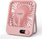 Desk Fan Battery Operated, USB Rechargeable Fan, 2400 mAh 180° Quiet Personal Fan With Power Display, 100 Speeds Adjustable Table Fan for Desktop,...