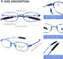 AQWANO 4 Pack Computer Reading Glasses Blue Light Blocking Lightweight TR90 Flexible Frame UV Protection Readers for Women Men +2.5...