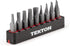 TEKTON 1/4 Inch Clutch and Spanner Security Bit Set with Rail, 9-Piece (1/8-1/4 in., 4-#10) | DZZ93002...