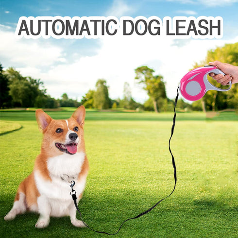 Automatic Retractable Dog Leash, a Key Lock Release Retractable Dog Leash, a Variety of Styles to Choose from, so Your pet Safer and More Convenie...