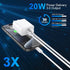 iPhone 15 Charger Fast Charging, 2 Pack 20W Dual Port PD+QC3.0 Wall Charger Block with 10FT Long USB C to C Charger Cable Compatible for iPhone 15...