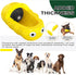 Indestructible Squeaky Dog Chew Toys for Aggressive Chewers, Food Grade Material Dog Chew Toys, Tough Durable Dog Toys for Medium Large Breed (Yel...