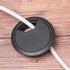 Lovelysp 2-3/8 inch Table Wire Cable Ring Hole Cover for Office PC Desk Cable Cord Organizer Plastic Cover (Open Hole 60mm Wire Box Black)-4PCS...