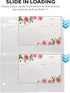 20 Pack Recipe Card Page Protectors, Clear Refill Sheets for 3 Ring Binders, 4" x 6", 2 Pockets Per Page, Holds 4 Cards Per Sheet, Perfect for Rec...
