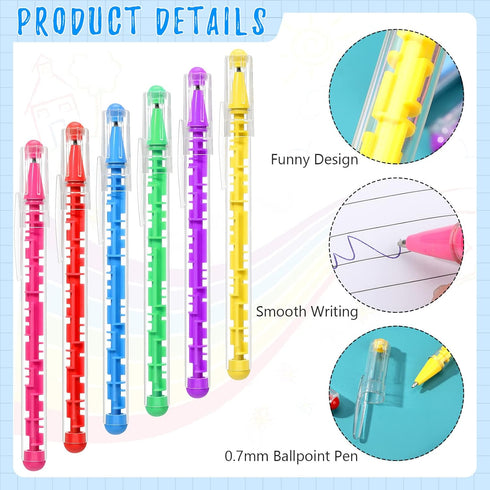 36 Packs Maze Puzzle Shape Ballpoint Pen with Built in Ball Novelty Creative Pens Blue Ink Fidget Maze Toy Pens Stress Relief Puzzle Pens for Adul...